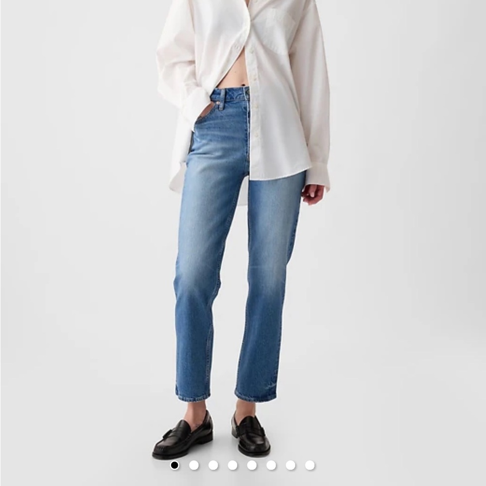 GAP high rise cheeky straight jeans size 24 petite